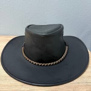 Kakadu trades Australia genuine leather western hat Size Large